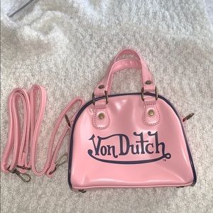 RARE!! Baby pink Von Dutch mini purse